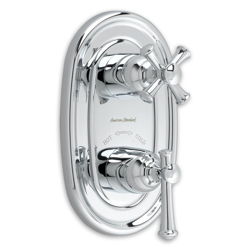 American Standard Portsmouth Thermostat Shower Faucet Trim Kit with Separate Volume Control